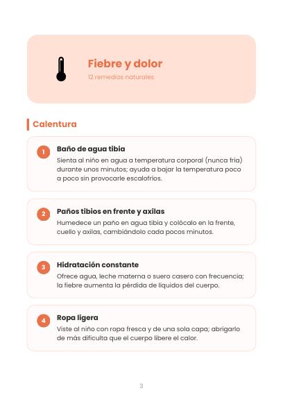 Página del capítulo Fiebre y dolor