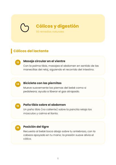 Página del capítulo Cólicos y digestión