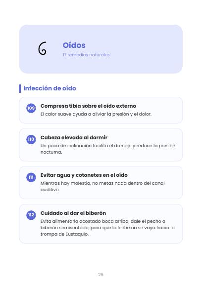 Página del capítulo Oídos