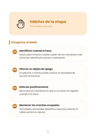 Página del capítulo Hábitos de la etapa
